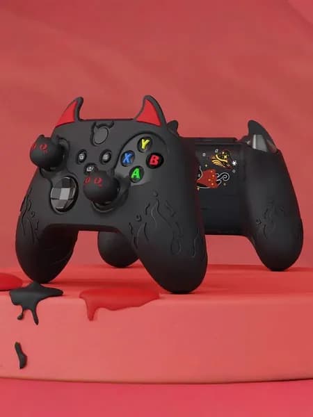Силиконовая защитная пленка для углов контроллера Xbox Series X/S, черная.