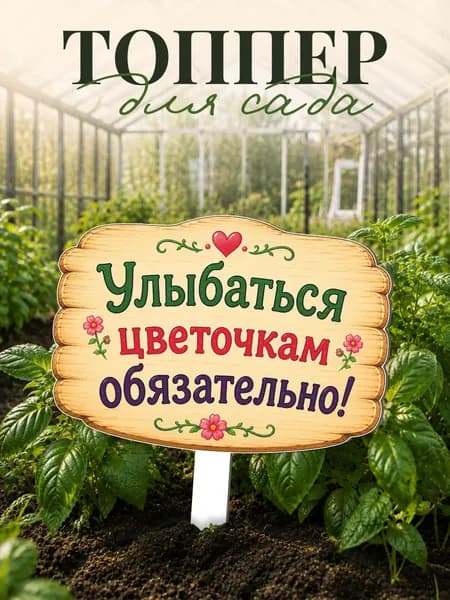 Фигурки для сада "Улыбаться цветочкам"
