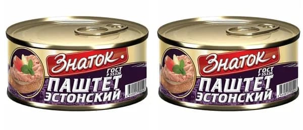 Знаток Паштет Эстонский, 230 г, 2 шт