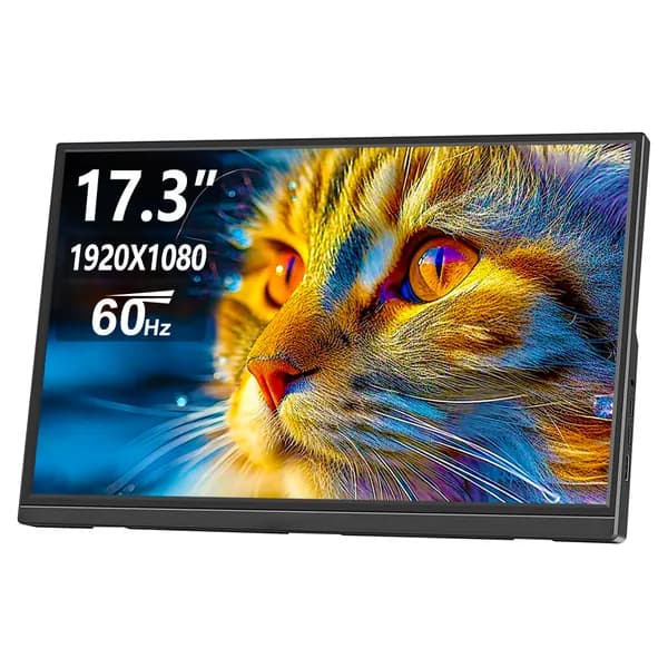 17.3" Монитор (HD173), IPS, 1920x1080 Full HD, 60 Гц, черный