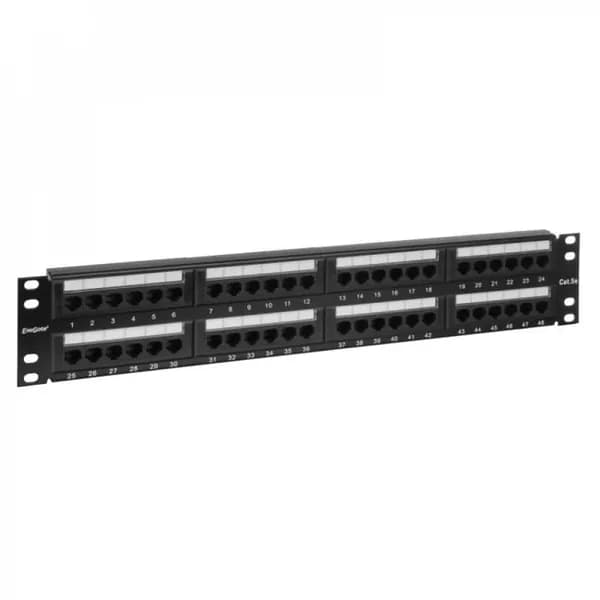 ExeGate EX256753RUS Патч-панель UTP 19"" 48 port кат.5e разъём KRONE&110 (dual IDC), 2U