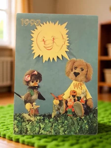 Календарик карманный коллекционный. Спокойной ночи, малыши. 1992 год