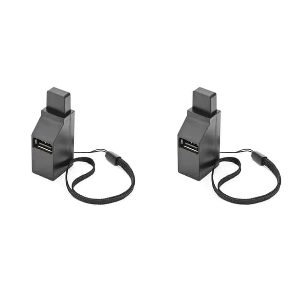 2X USB 2.0 HUB-адаптер-удлинитель, мини-разветвитель, 3 порта для ПК, ноутбука, мобильного телефона, высокоскоростной U-дисковод, черный