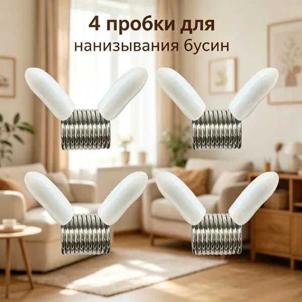 Пружина силы зажима бусинного ограничителя - белая - 4 шт.,Ручной инструмент ювелирный