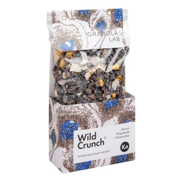 Кранч-Гранола Wild Crunch Манго маракуйя и клетчатка 260 г