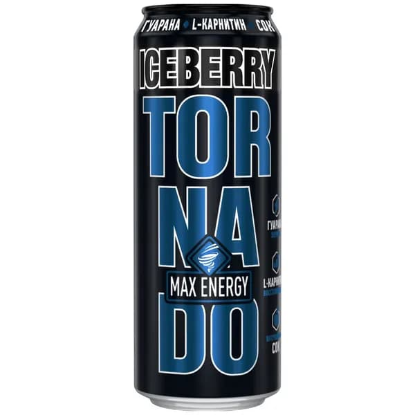 Энергетический напиток Tornado Iceberry, 450 мл