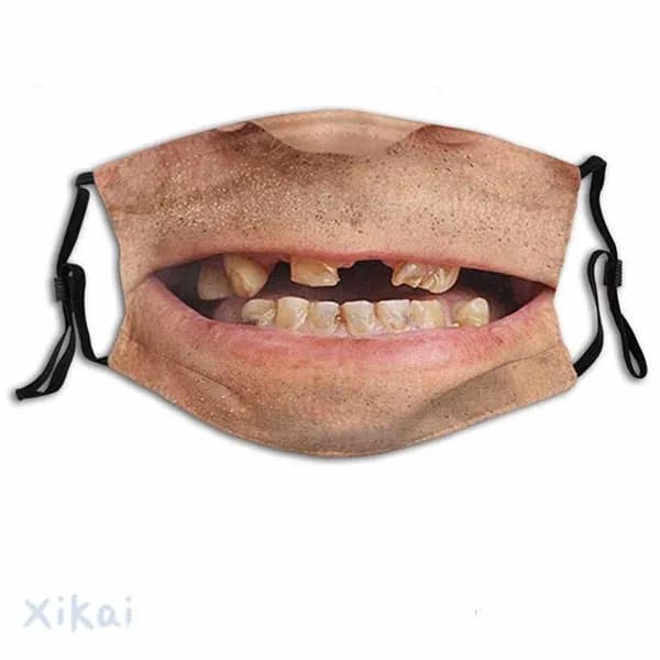 3D реалистичная маска для лица с забавными принтами, многоразовая защитная маска для взрослых, креативный аксессуар для вечеринок и розыгрышей, 1 шт