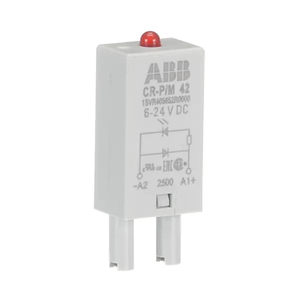 Светодиод красный CR-P/M 42, 6-24 V DC, защита от несоблюдения полярности ABB (артикул 1SVR405652R0000)