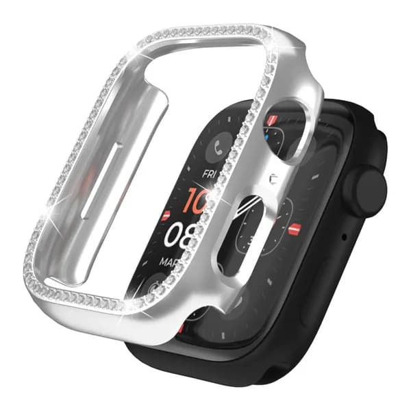 Защитный чехол для Apple Watch 7 / 8 / 9 серии 45 mm,Хрустальный бампер для часов