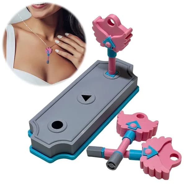 Кулон Игра в кальмара : 3D-печать ABS, чёрный крест с тайным отсеком