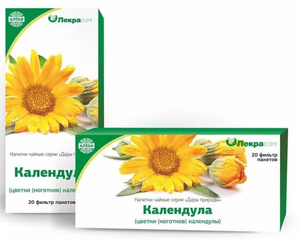 Чайный напиток Лекра-СЭТ Календула цветки, 20 пакетиков