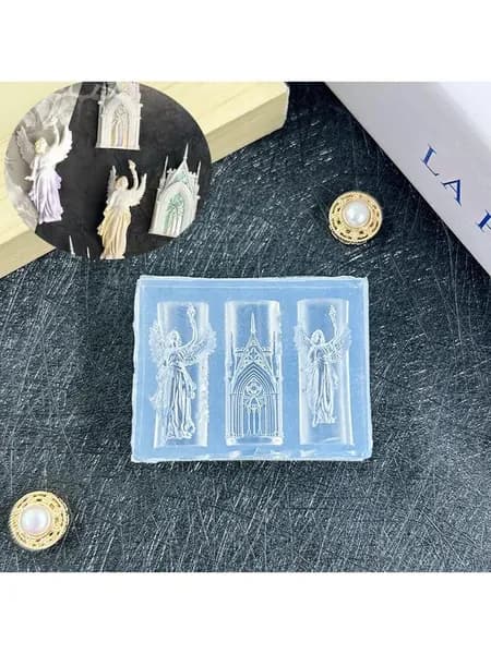 Форма для маникюра с церковным ангелом