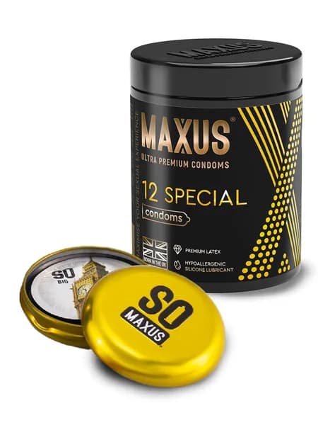 MAXUS Special Презервативы с точками и рёбрами 12 шт