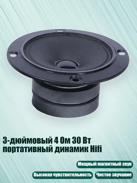 3-дюймовый 4 Ом 30 Вт портативный динамик Hifi, - Двойной магнит