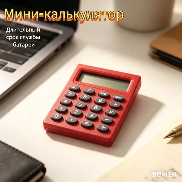 Мини калькулятор 8-разрядный пластиковый карманный