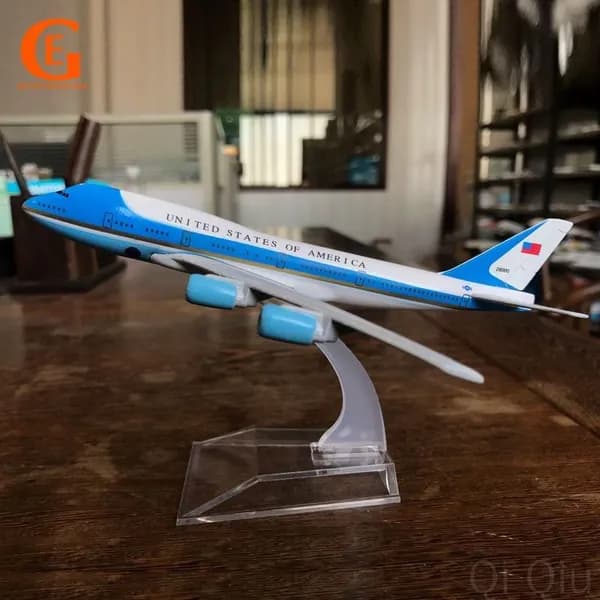 Металлическая Модель Самолета Боинг 747, Американские Авиалинии