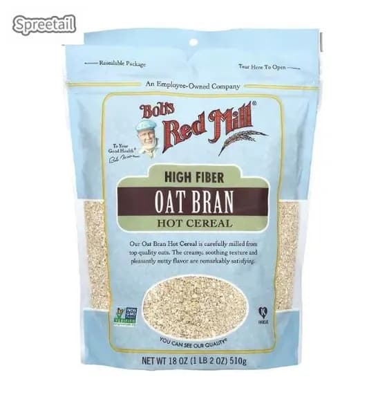 Bob's Red Mill, high fiberГорячие овсяные хлопья с овсяными отрубями, 18 унций (510 грамм)