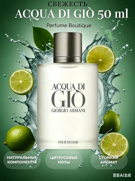 Туалетная вода Парфюм Acqua Di Gio 50 мл/ Армани Аква Ди Джио Пор Хом/ Armani Acqua Di Gio Pour Homme 50 мл