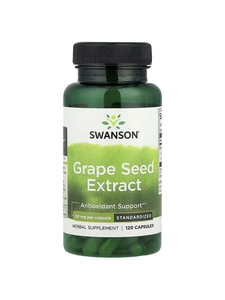 Swanson Vitamins, Экстракт виноградных косточек, 50 мг, 120 капсул