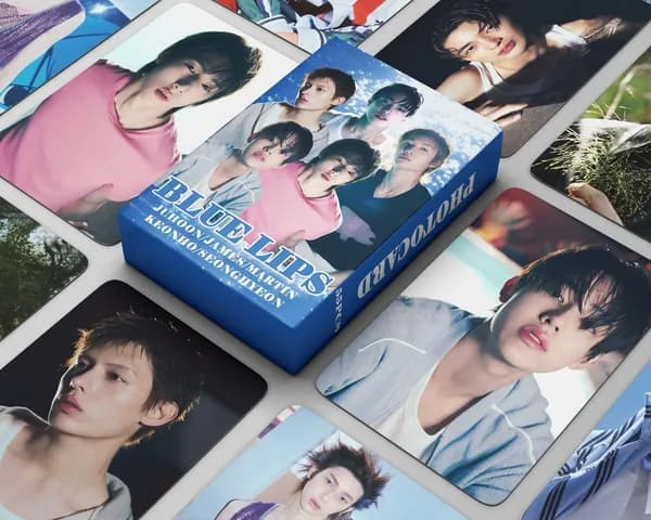 127шт/коробка CORTIS Фотокарточки CORTIS Blue Lips Коллекционная KPOP карточка GREENGREEN Карты