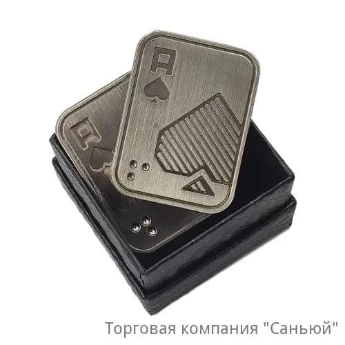 Металлический толкатель-покер из нержавеющей стали с магнитами