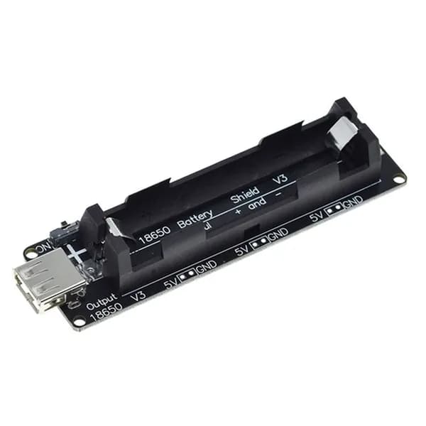 Внешний аккумулятор Батарейный держатель 18650 V3, EZ1AY0YI0YH8SJ4NN2XW2.01-JS3BCA7TFZ