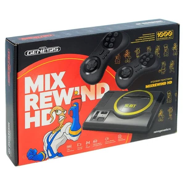 Игровая приставка Retro Genesis MixRewind HD (1000 игр)