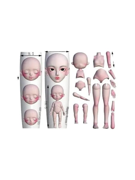 1 набор силиконовых форм для лица в виде куклы, 3D-форм для нейл-арта, для самостоятельного дизайна ногтей.