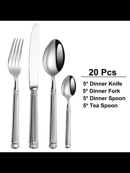 Набор столовых приборов 20pcs Sliver