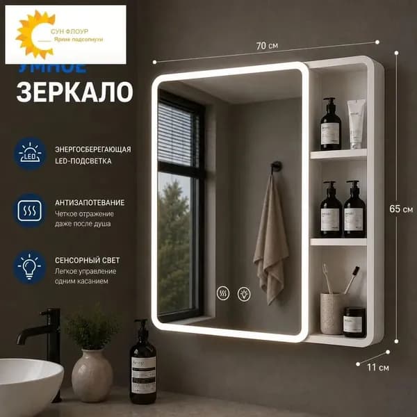 Тумба для ванной,, 70х11х65 см