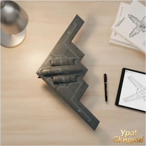 Премиумбомбардировщик B2 Stealth собран вручную, масштаб 1:200, для детей.
