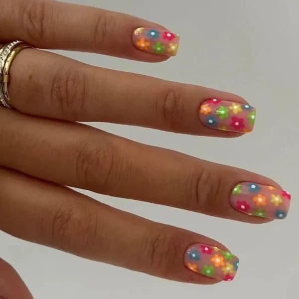 Накладные ногти French Tip квадратные