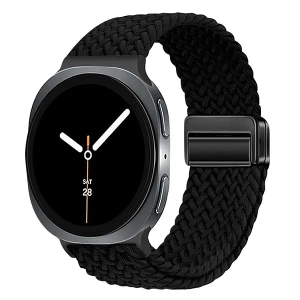 Нейлоновый плетеный одноколёсный ремешок для Samsung Galaxy Watch 8 40 мм / 44 мм Магнитный ремешок для Galaxy Watch 8 Classic Correa