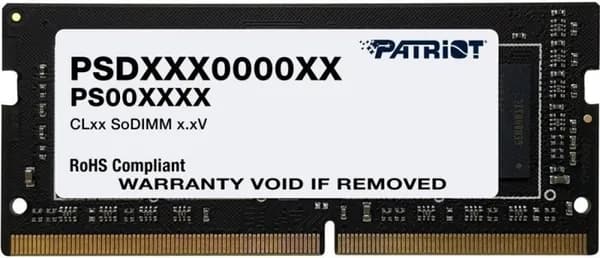 Patriot Memory Оперативная память DDR4 8 ГБ 3200МГц 22CL (22-22-22-52) DDR4, 3200 МГц, 1 x 8 ГБ (PSD48G320081S)