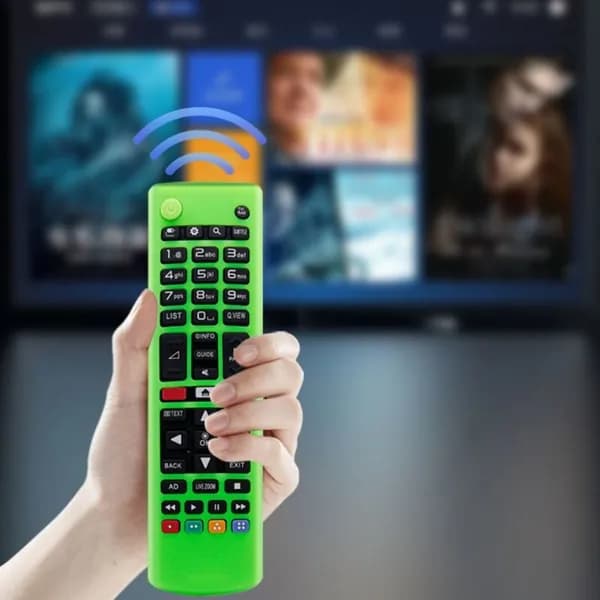 Подходит для LG AKB75095307 силиконовая защитная крышка пульта дистанционного управления-светящийся зеленый