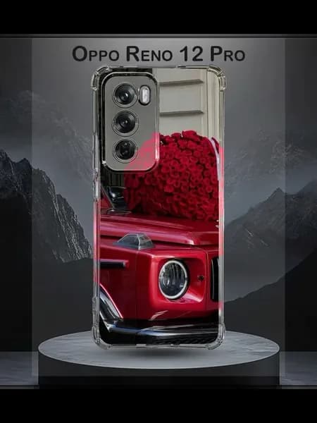 Чехол на Oppo Reno 12 Pro с принтом мерседес