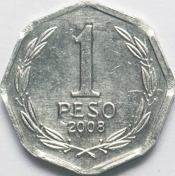 Чили 1 песо 2008