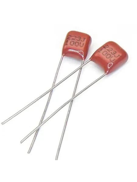 10 шт Пленочный конденсатор CBB22 223J 100V 0.022UF (0,022мкФ-100 вольт), 5%, Расстояние между штифтами 5мм