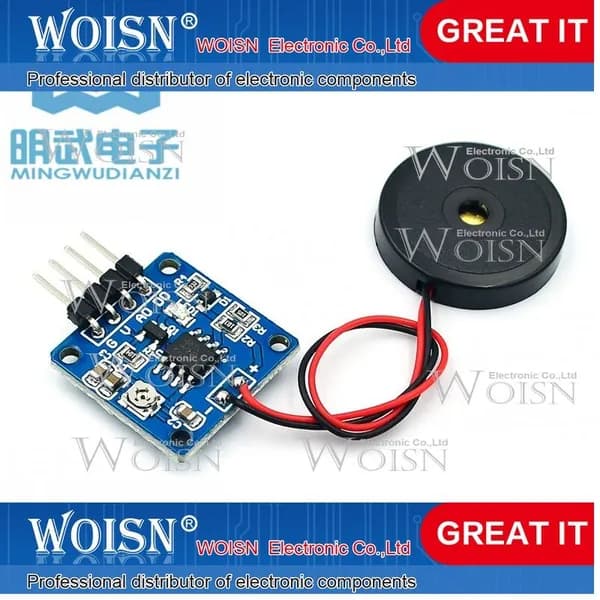 1шт Piezoelectric sheet tapping vibration sensor switch module finished product Тип опции доставки: finished product