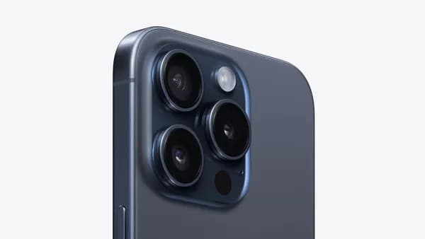 Муляж iPhone 15 Pro Max Blue Titanium / Макет-копия смартфона Айфон 15 Про Макс синий титан / Образец для витрины Apple iPhone 15 Pro Max синий титан