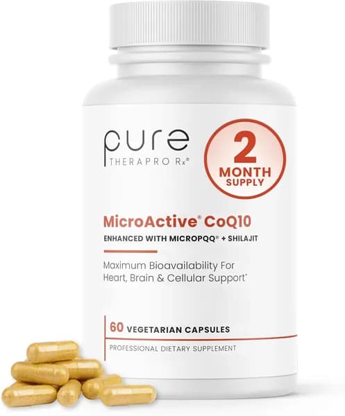 MicroActive CoQ10 улучшен с помощью MicroPQQ + Shilajit "Устойчивый выпуск"