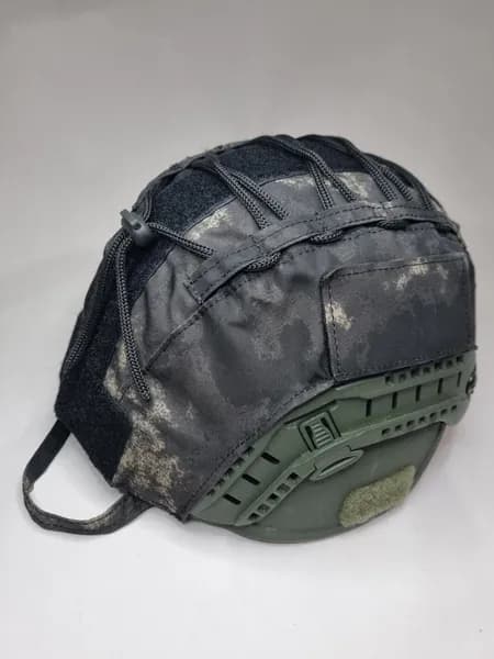 Чехол на баллистический шлем OpsCore. Cordura 500D, Мох черный. Military Ethos