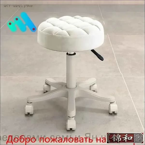 Стул мастера, белый, прозрачный