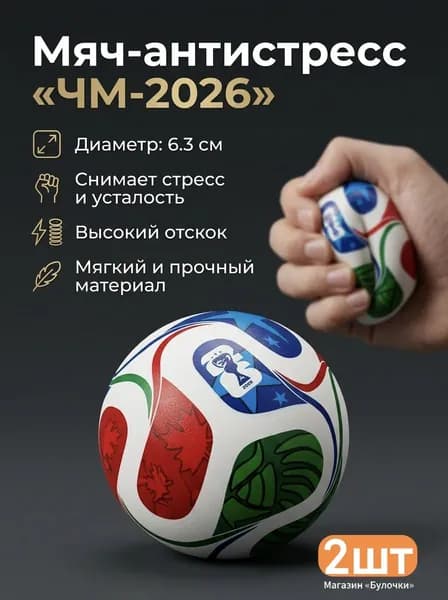 Мини-игрушка для игры в пинбол с высоким уровнем декомпрессии и медленным отскоком на Кубке мира 6,3 см
