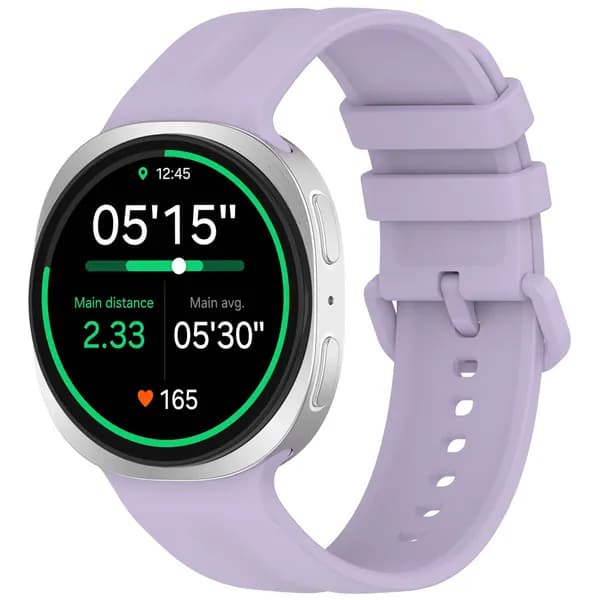 Силиконовый ремешок для Samsung Galaxy Watch9 и Watch8, 40 мм, светло-фиолетовый
