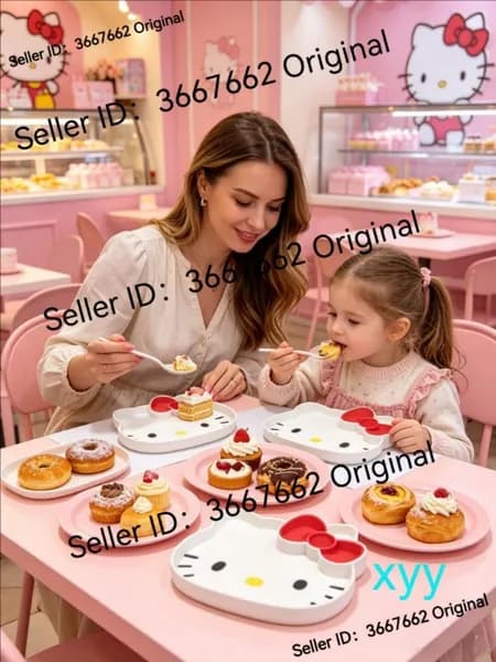 Тарелка для ужина Hello Kitty с 3D-печатью