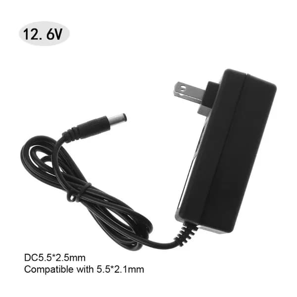 Зарядное устройство для аккумулятора 12.6V DC 2A, интеллектуальный литиевый адаптер питания, US - вилочный трансформатор US - вилка 100V - 240V вольт