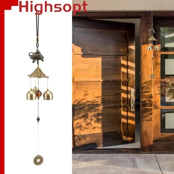 Бронзовые ветерки со слоном, Feng Shui, для подарков и декора