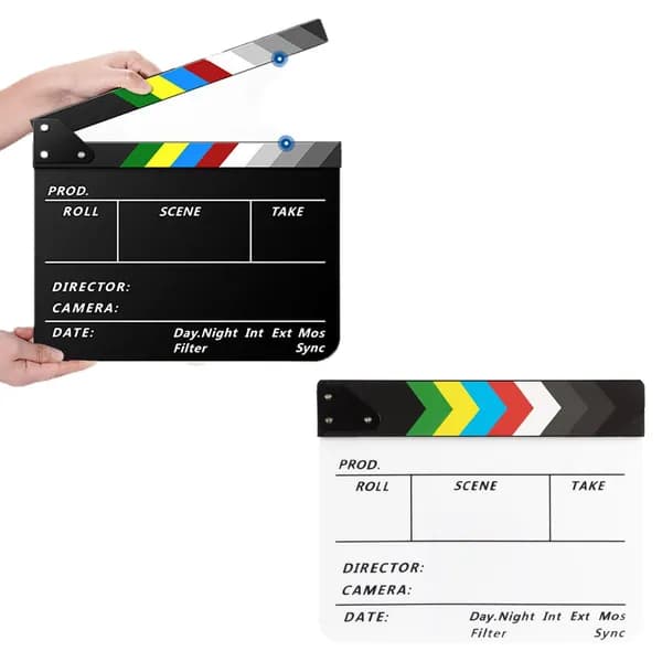 Erasable Acrylic Board, Комплект из двух легких клипбордов с защитой, для безопасной транспортировки и использования на съемочной площадке