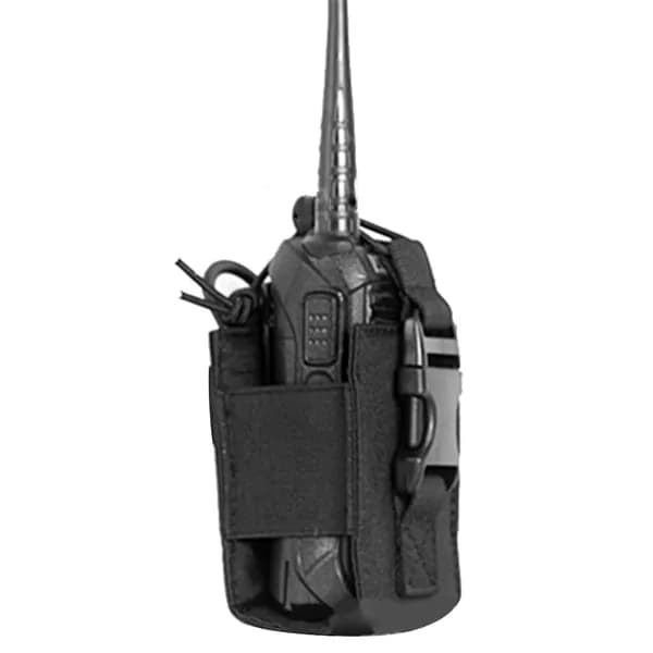 Чехол для рации на тактическую жилетку MOLLE, черный, 600D нейлон